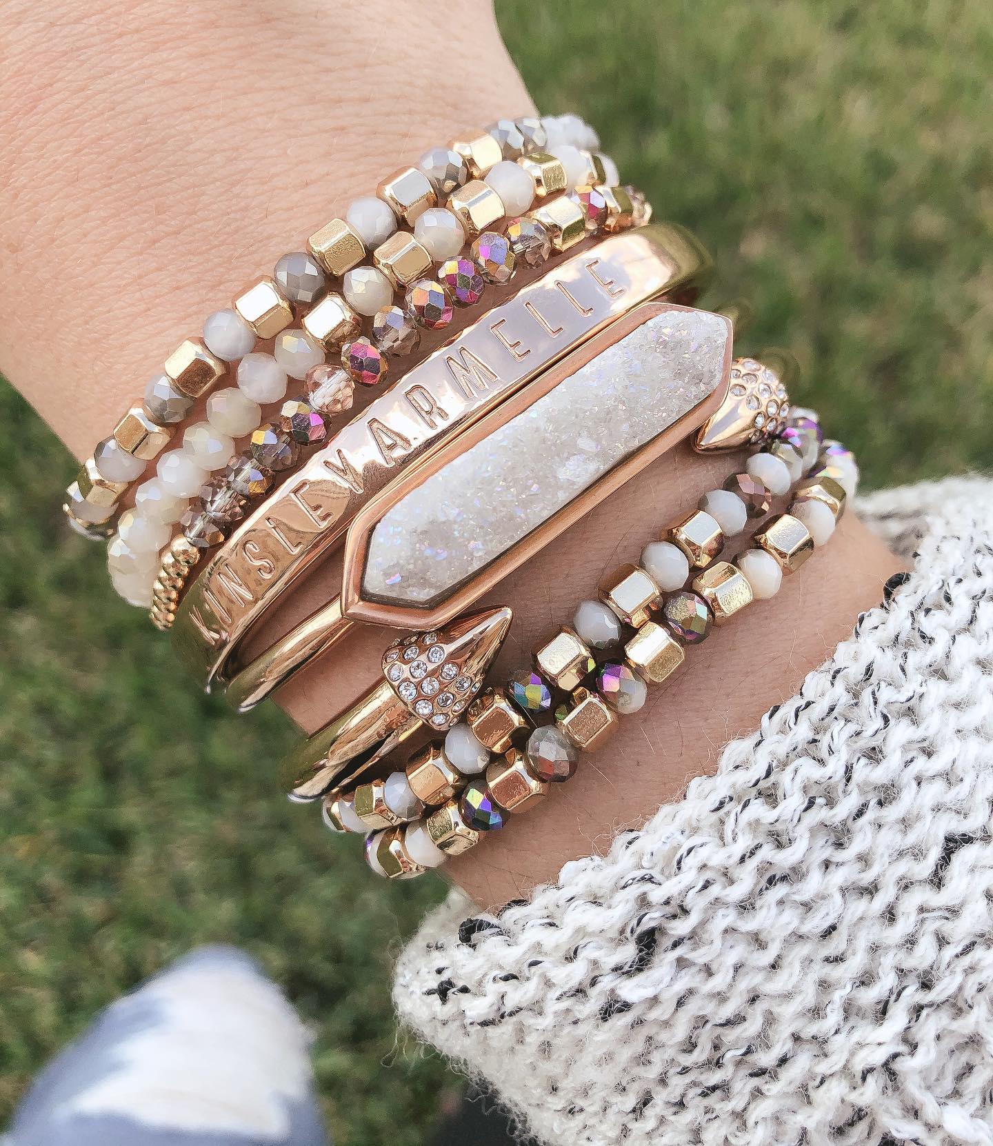 Rose Gold Milayna Bracelet Stack