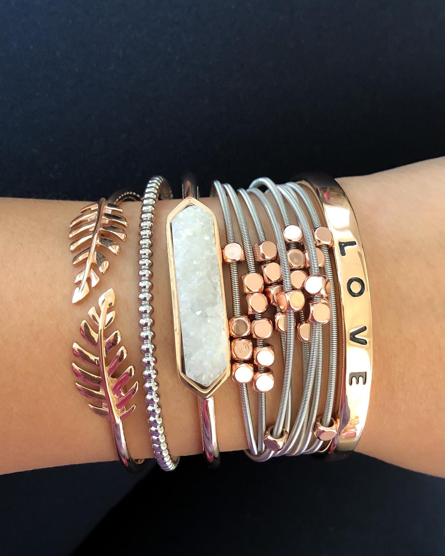 Rose Gold Lainey Bracelet Stack