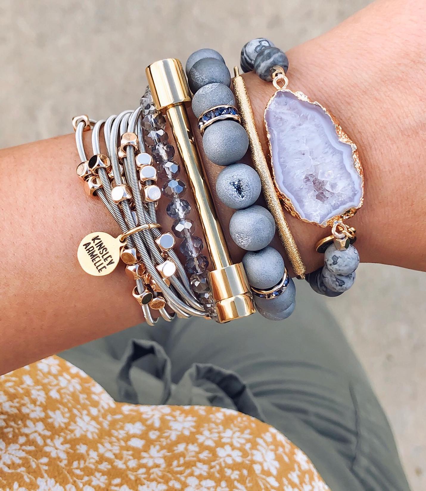 Golden Bracelet Stack
