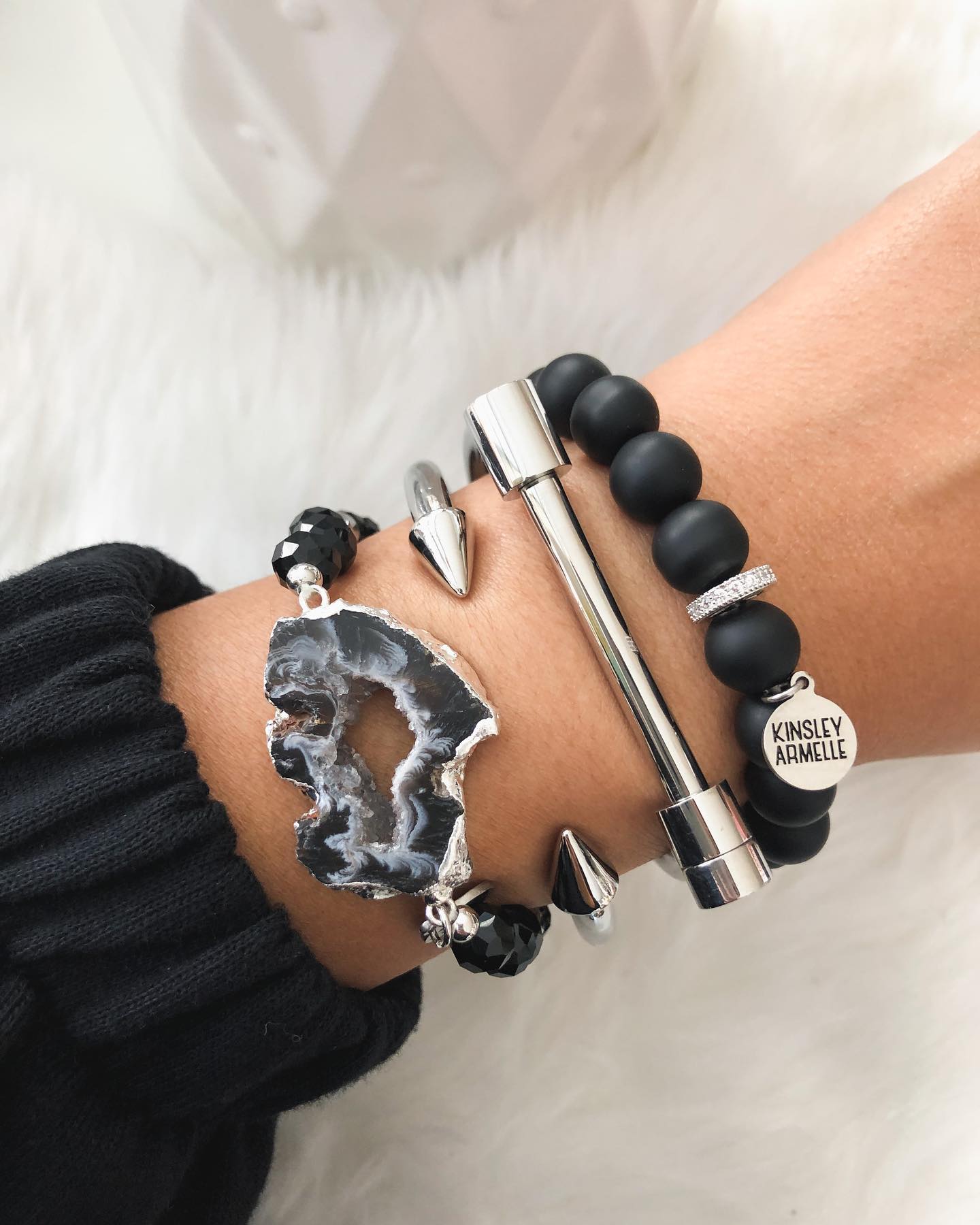 Silver Goldson Bracelet Stack