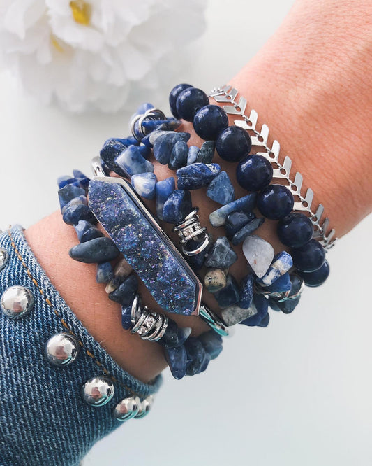 Silver Bridgeport Bracelet Stack