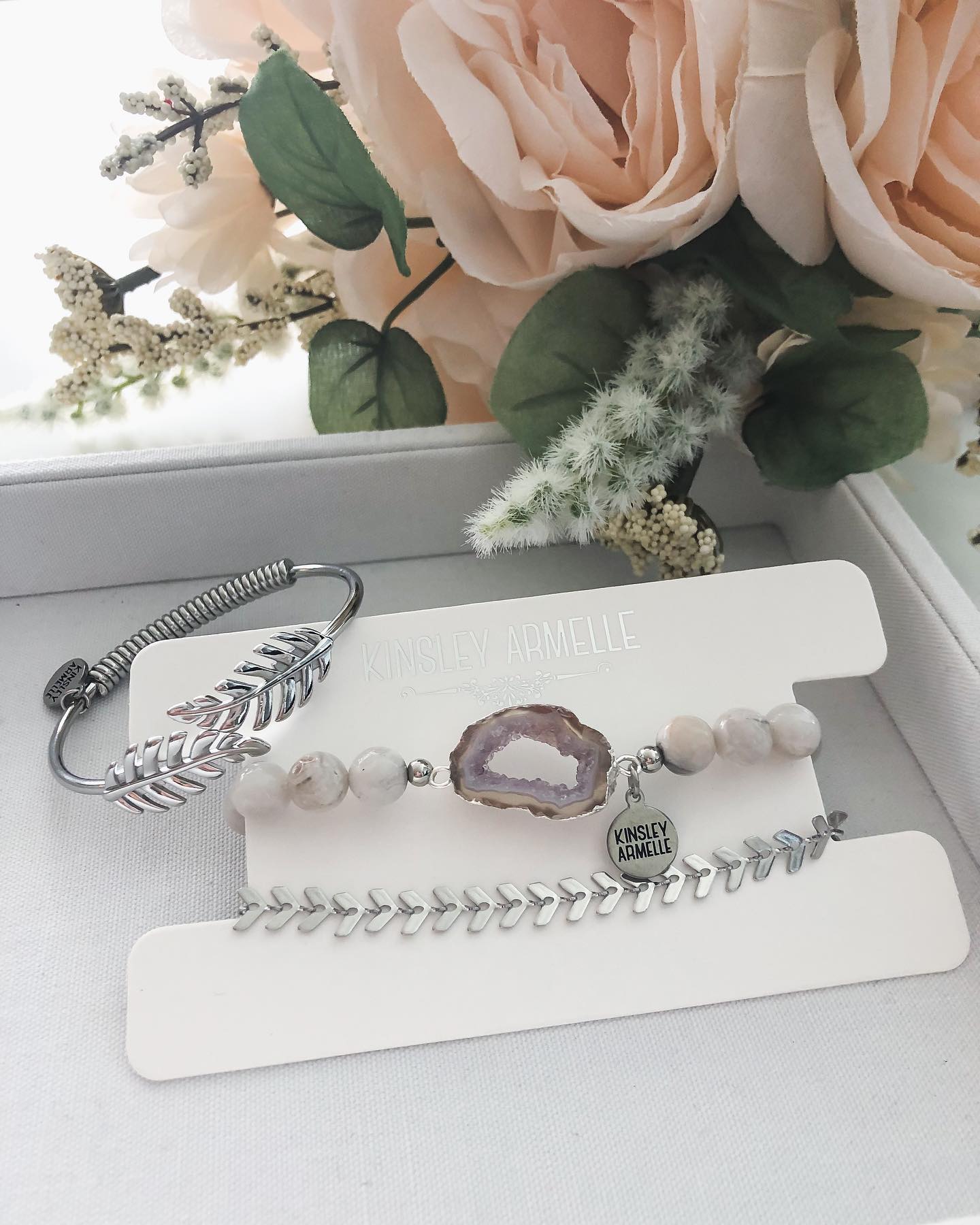 Silver Aveta Bracelet Stack