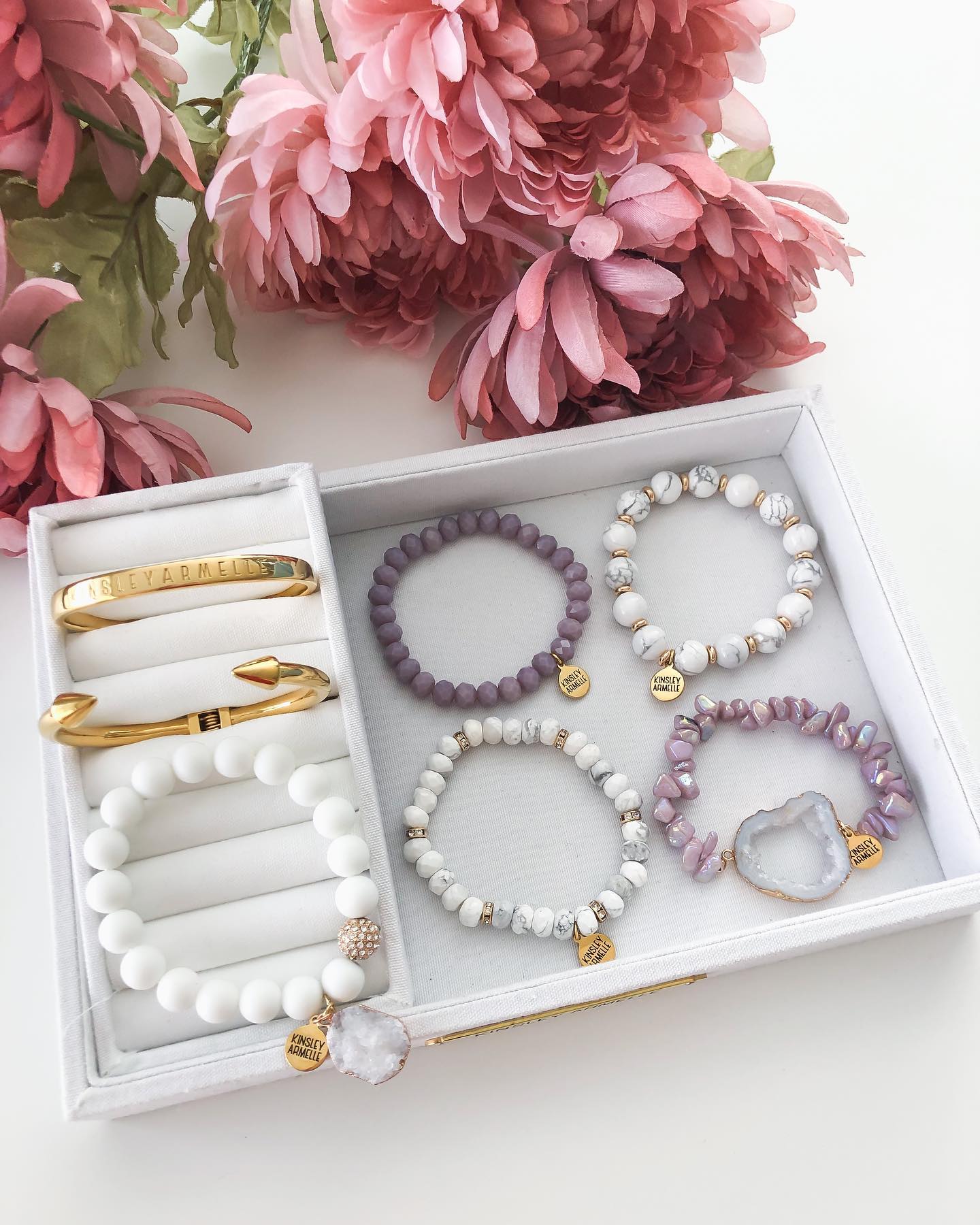 Rosebud Bracelet Stack