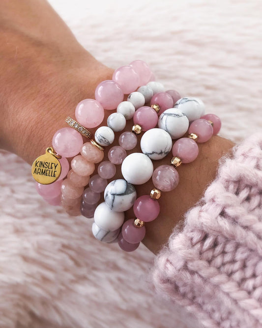 Pink and Pepper Bracelet Stack
