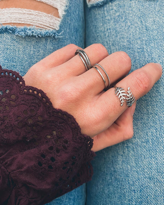 Silver Myla Ring Set