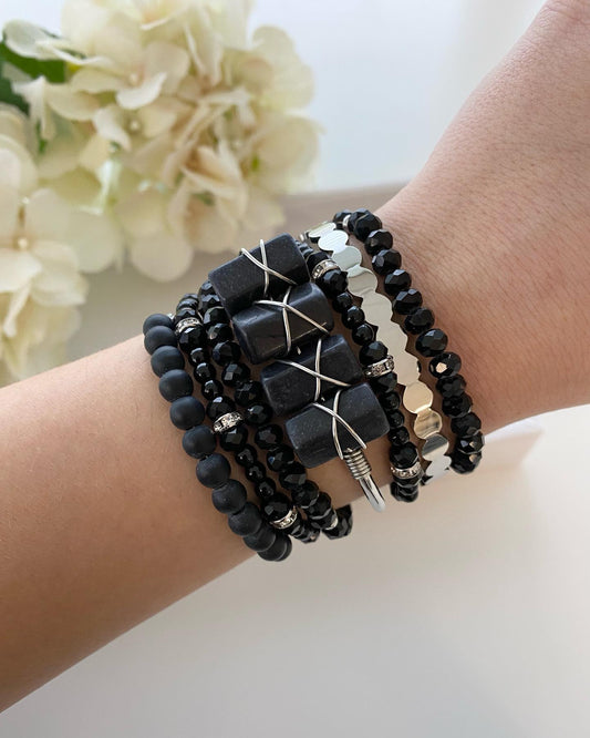 Silver Eve Bracelet Stack