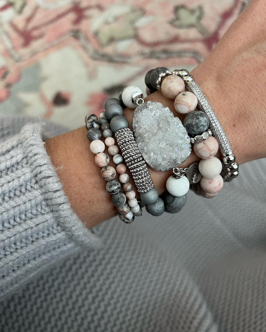 Silver Meena Bracelet Stack