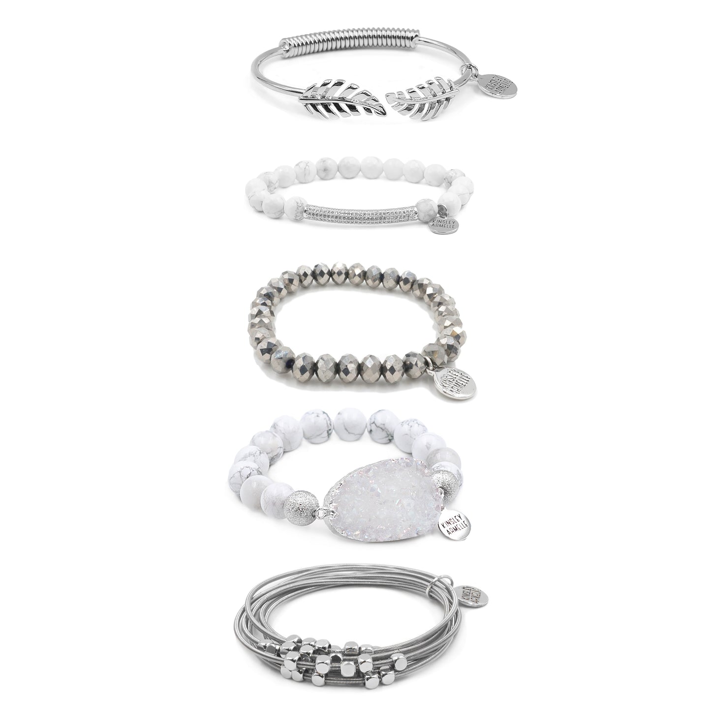 Silver Clarity Bracelet Stack