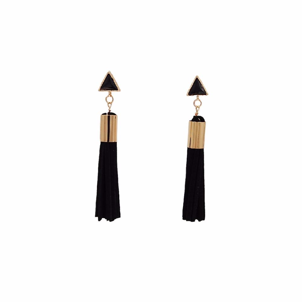 Tassel Collection - Raven Drop Earrings