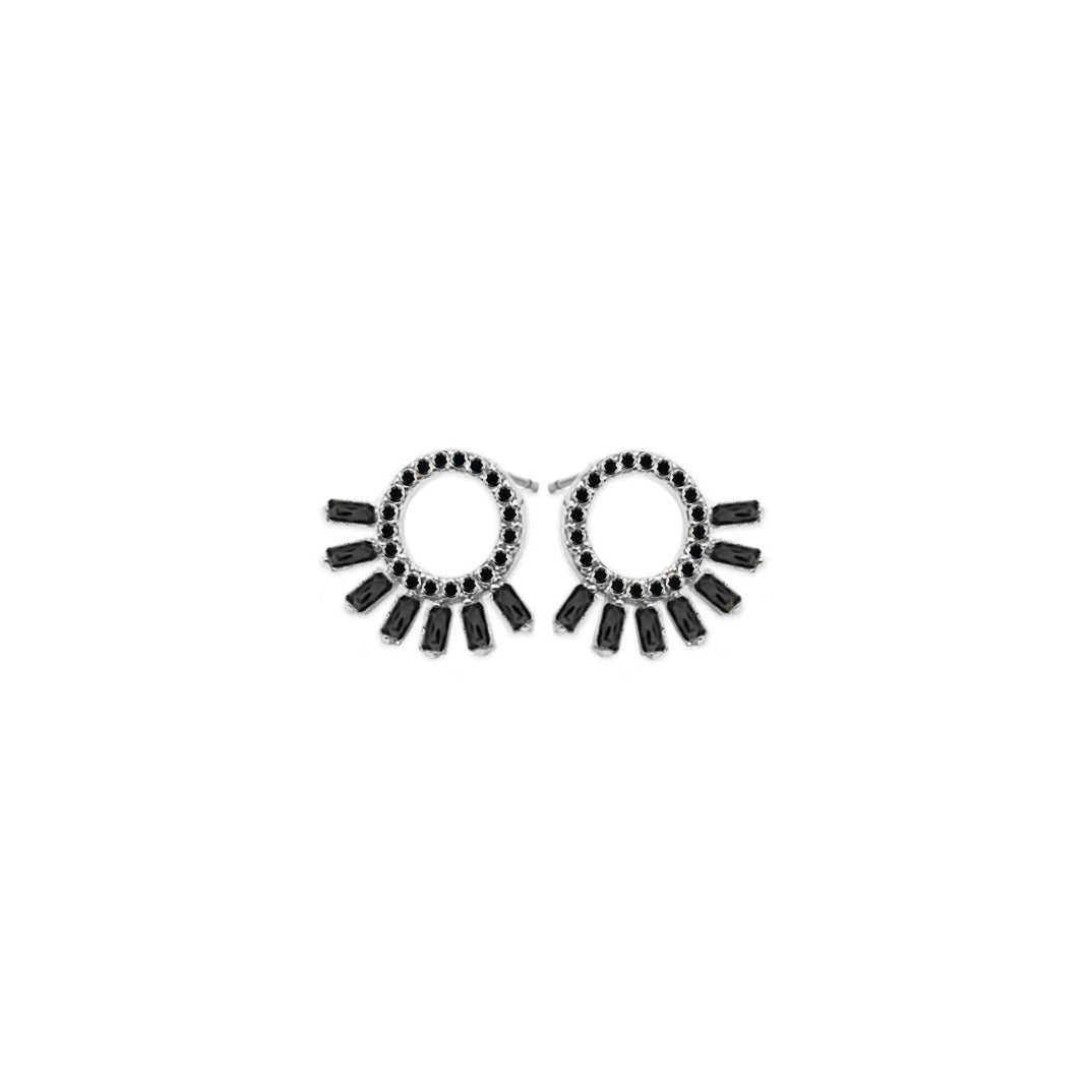 Finley Collection - Silver Raven Earrings
