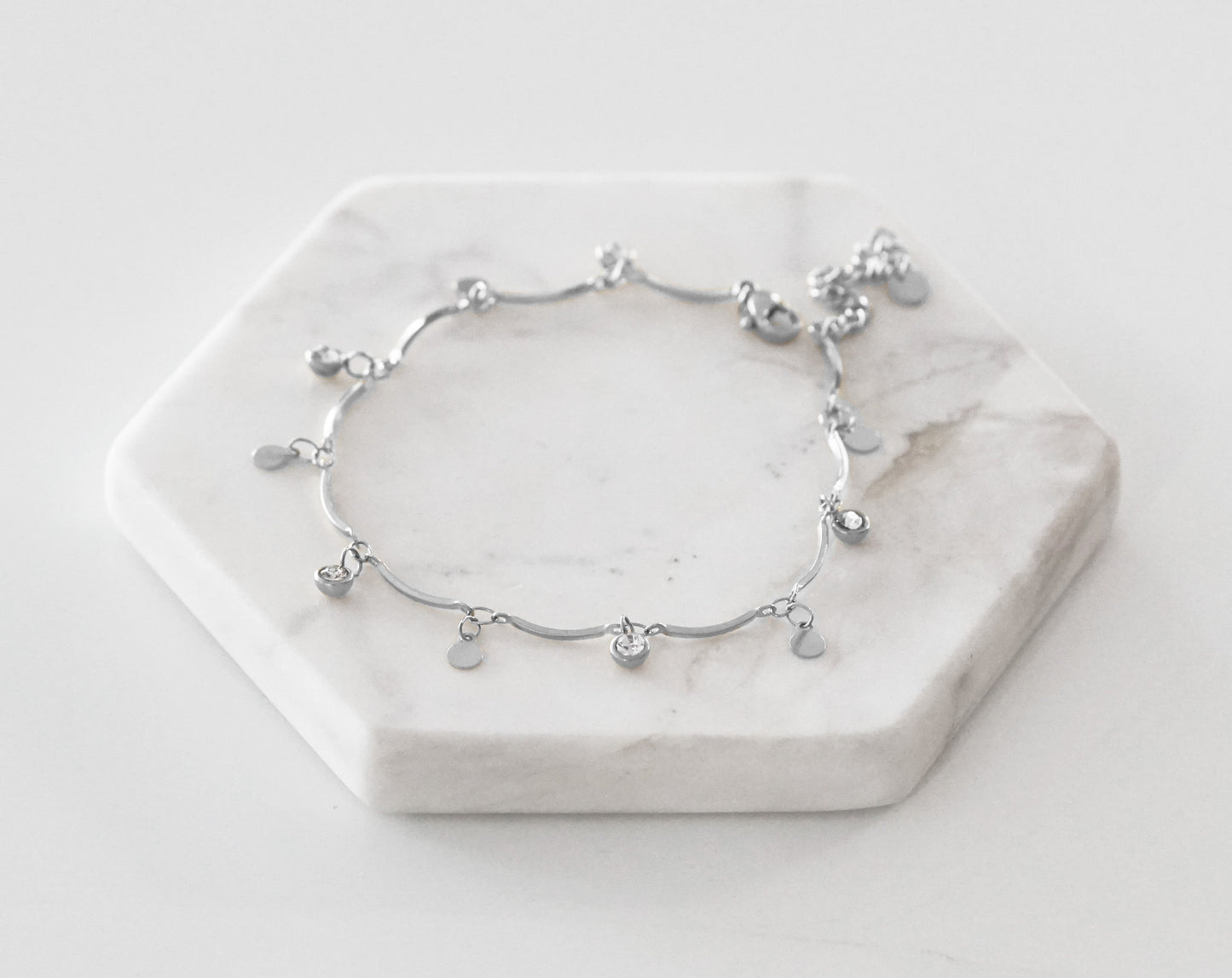 Goddess Collection - Silver Aila Anklet