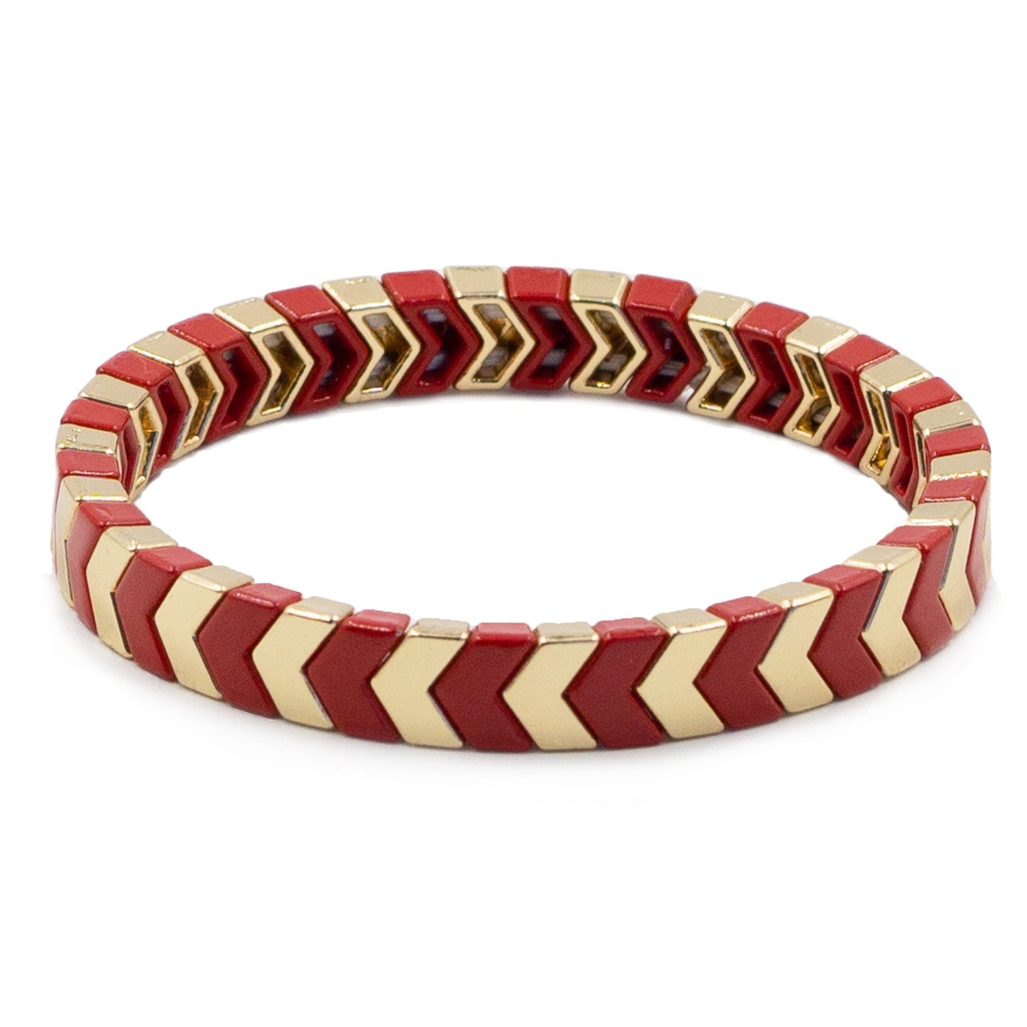 Herringbone Collection - Cherry Bracelet