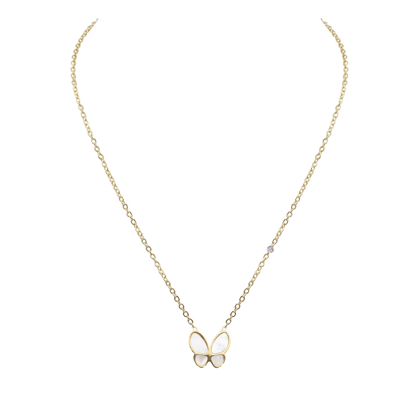 Kalysa Collection - Ashen Butterfly Necklace