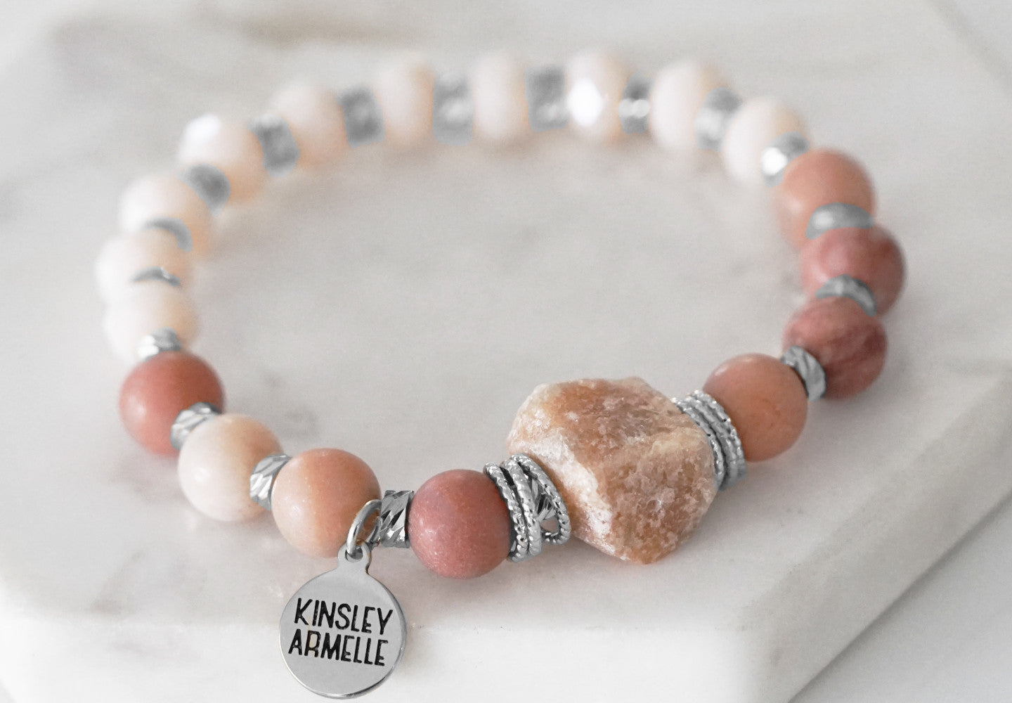 Lorelay Collection - Silver Coral Bracelet