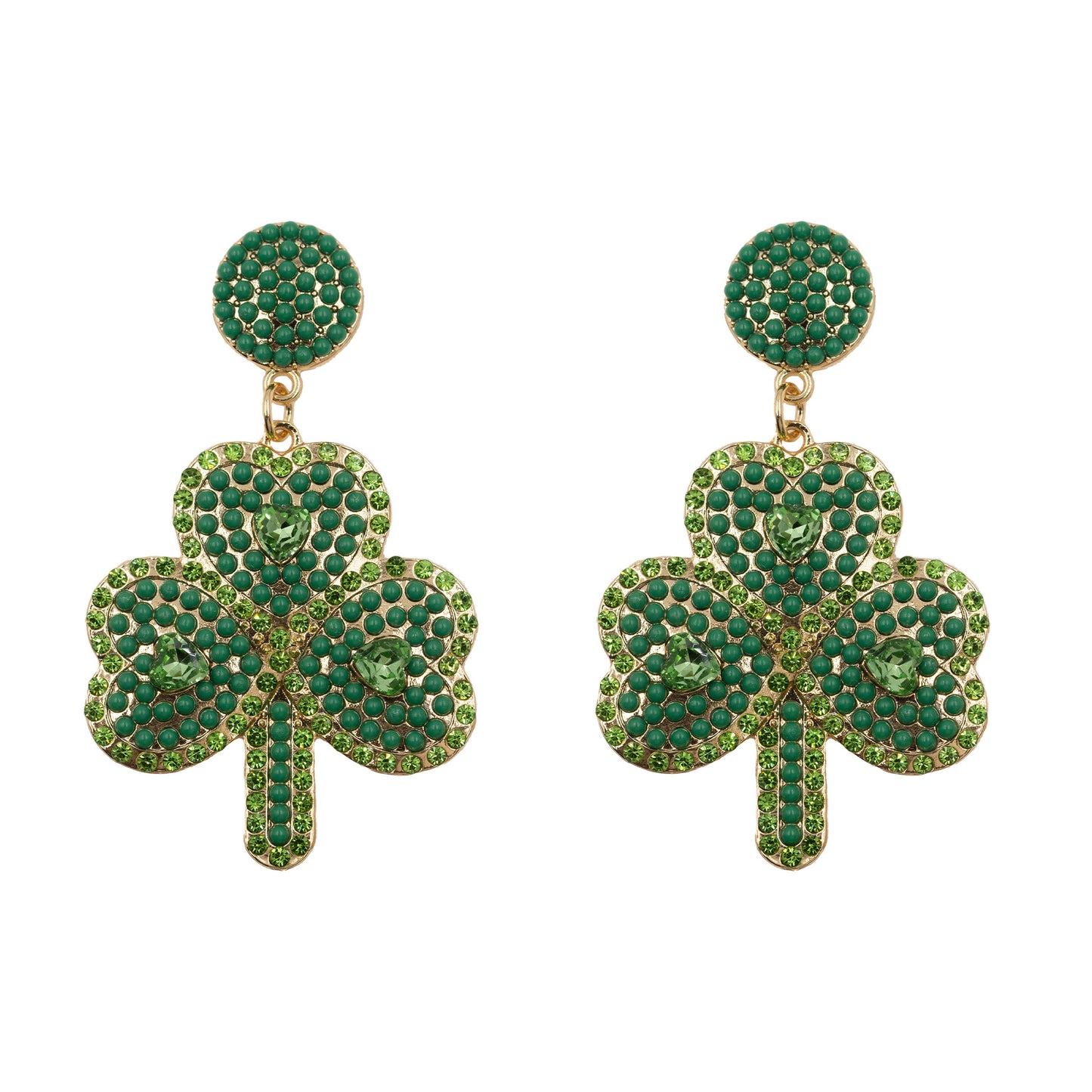 Lucky Collection - Shamrock Bling Earrings