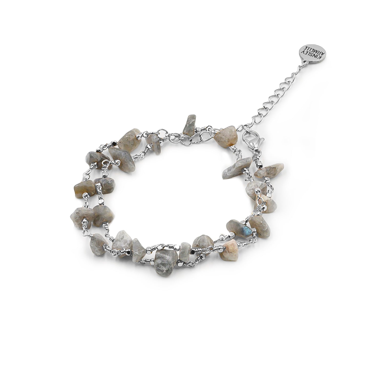 Luiza Collection - Silver Haze Wrap Bracelet