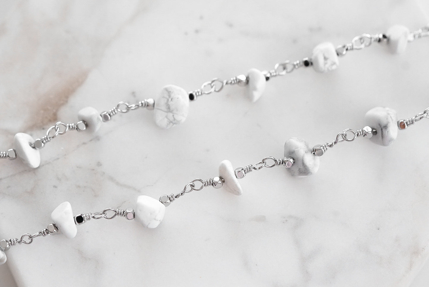 Luiza Collection - Silver Pepper Wrap Bracelet