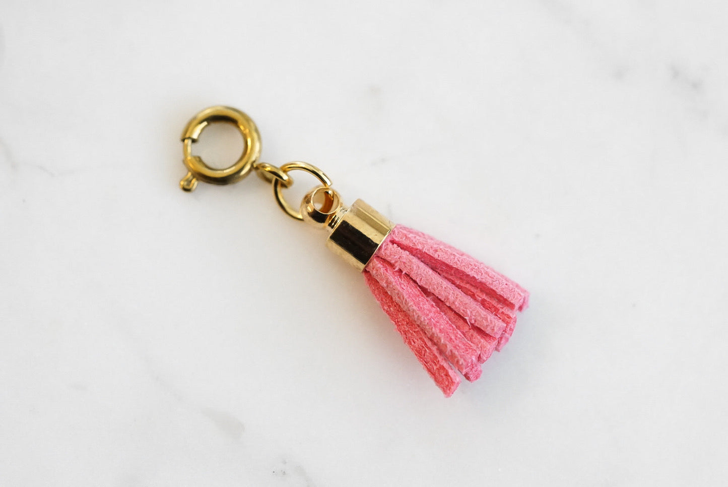 Maker Collection - Scarlet Suede Tassel Charm