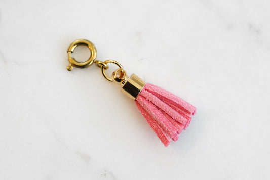 Maker Collection - Scarlet Suede Tassel Charm