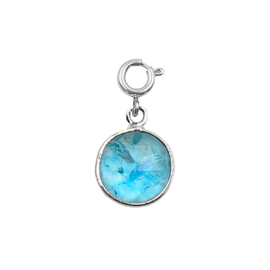 Maker Collection - Silver Azure Circle Charm