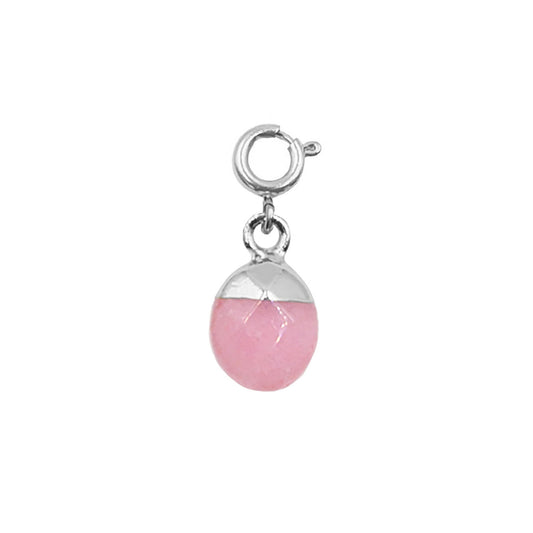 Maker Collection - Silver Punch Dipped Oval Charm