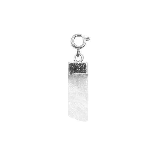 Maker Collection - Silver Raw Quartz Charm