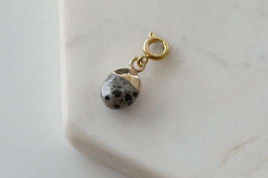 Maker Collection - Speckle Dipped Oval Charm