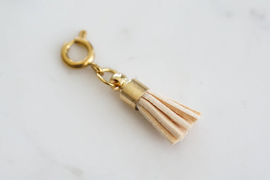 Maker Collection - Tawny Suede Tassel Charm