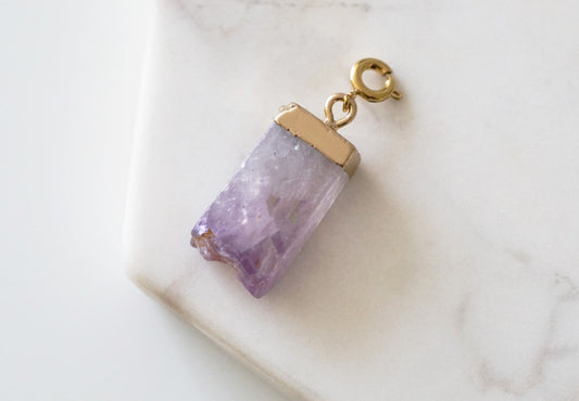 Maker Collection - Royal Raw Quartz Charm