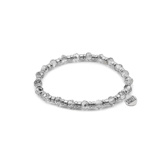 Manor Collection - Silver Crystal Glass Bracelet