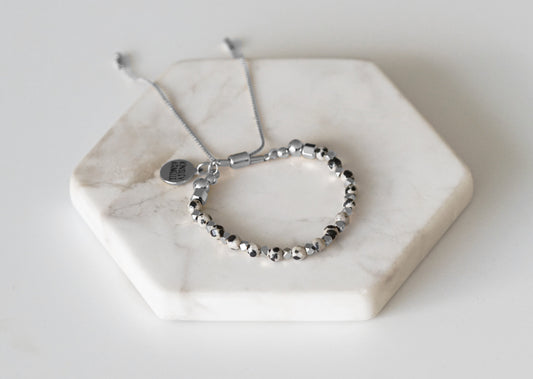 Merci Collection - Silver Speckle Bracelet