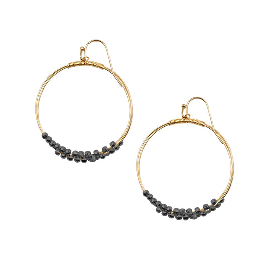 Metallic Collection - Gunmetal Nova Earrings