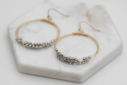 Metallic Collection - Silver Nova Earrings