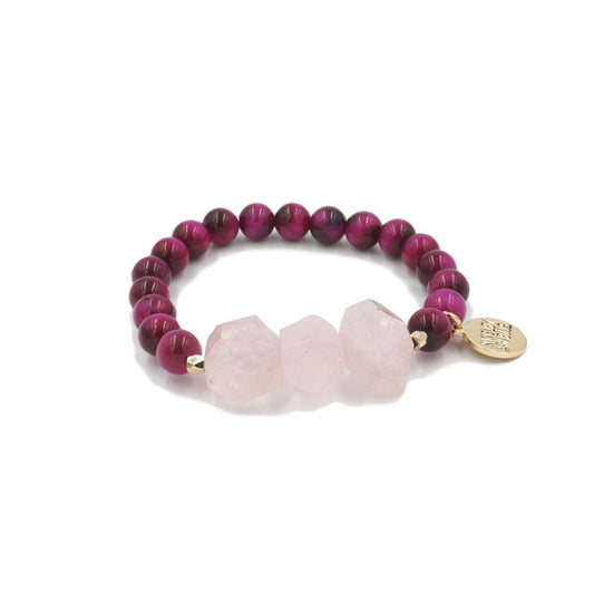 Mineral Collection - Raspberry Wine Bracelet