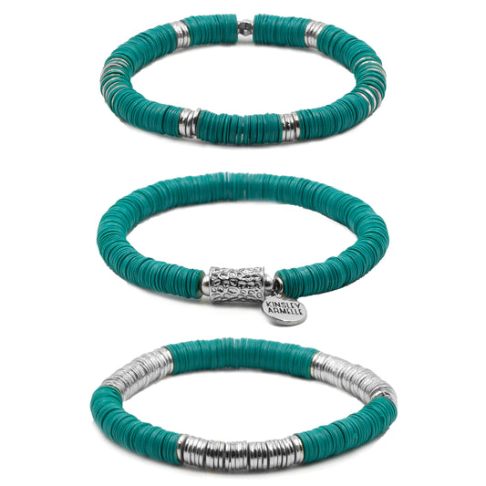 Misha Collection - Silver Mayan Bracelet Set