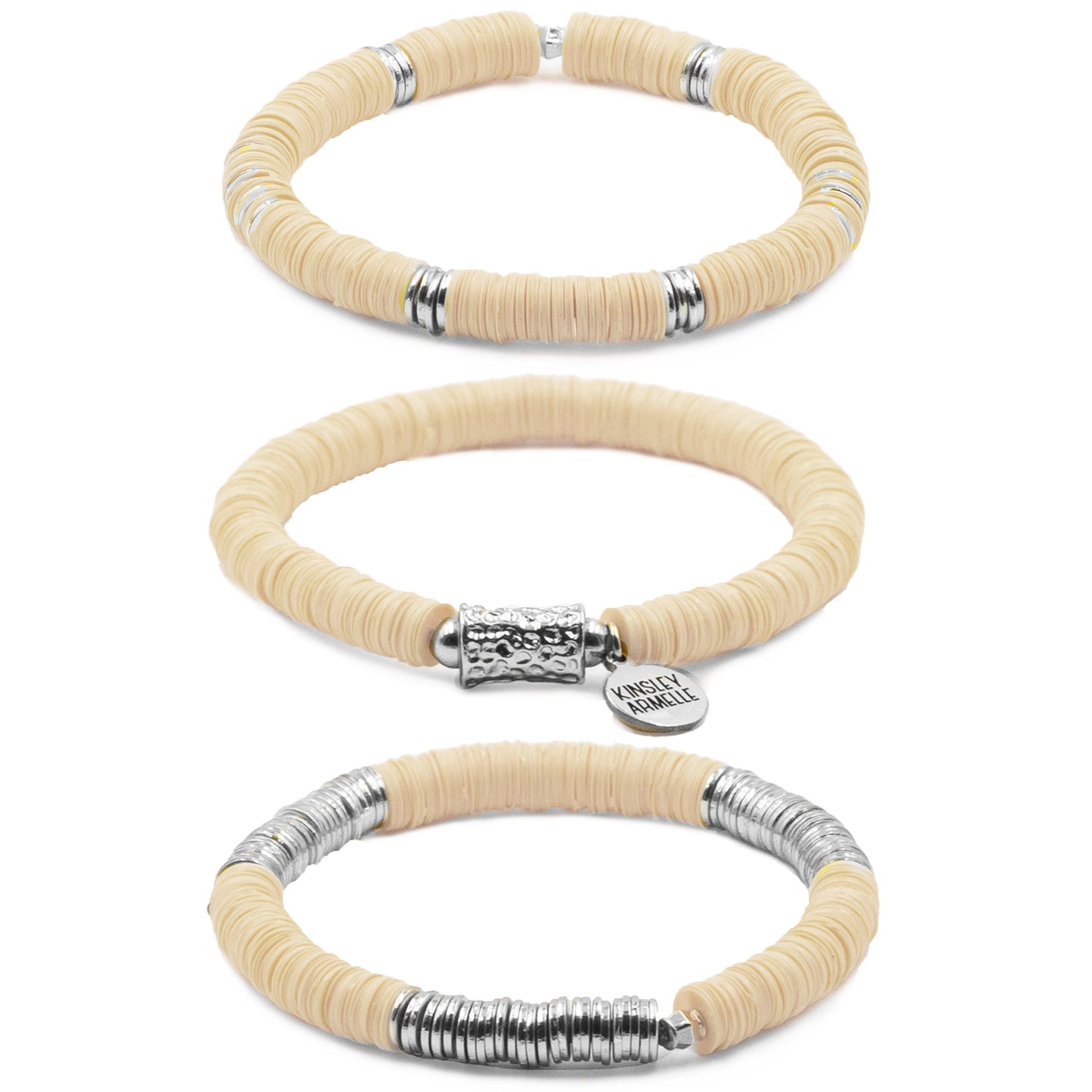 Misha Collection - Silver Tawny Bracelet Set