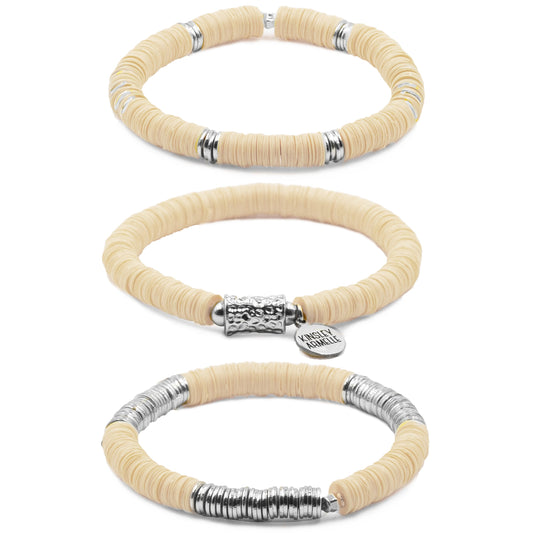 Misha Collection - Silver Tawny Bracelet Set