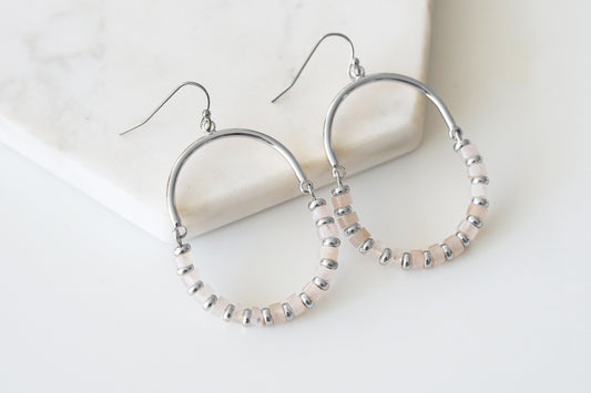 Naomi Collection - Silver Ballet Earrings