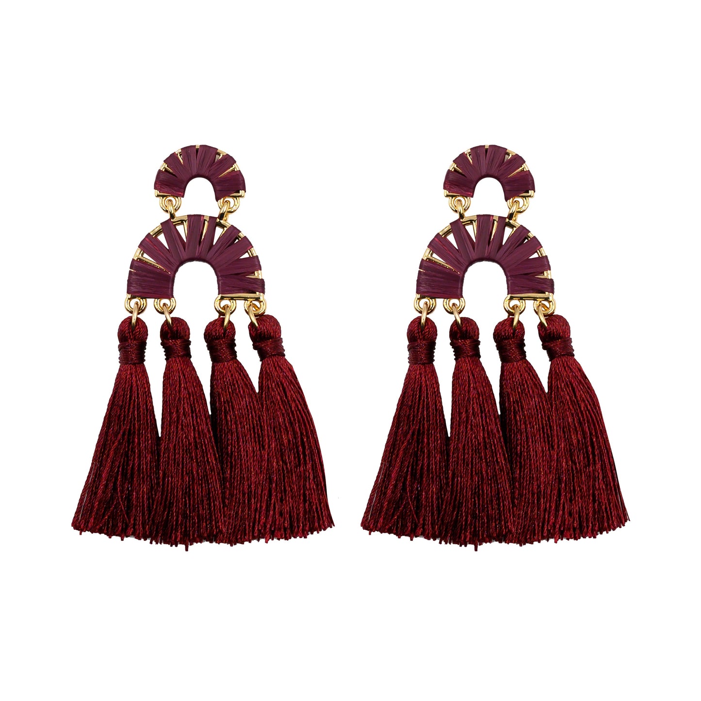 Pavlova Collection - Maroon Earrings