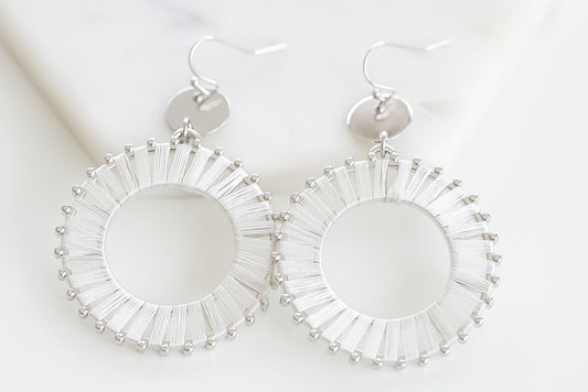 Pinnie Collection - Silver Ashen Earrings