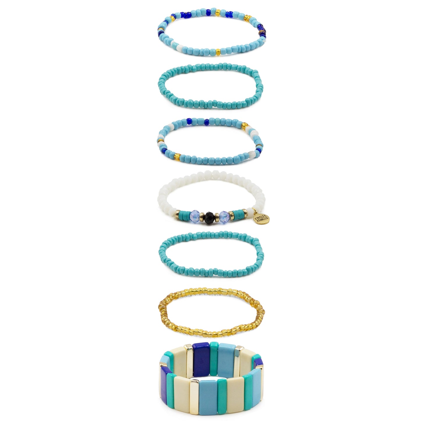 Pippa Azure Bracelet Stack