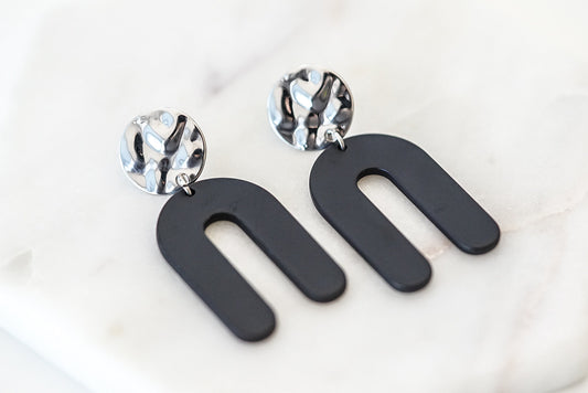 Rayne Collection - Silver Raven Earrings