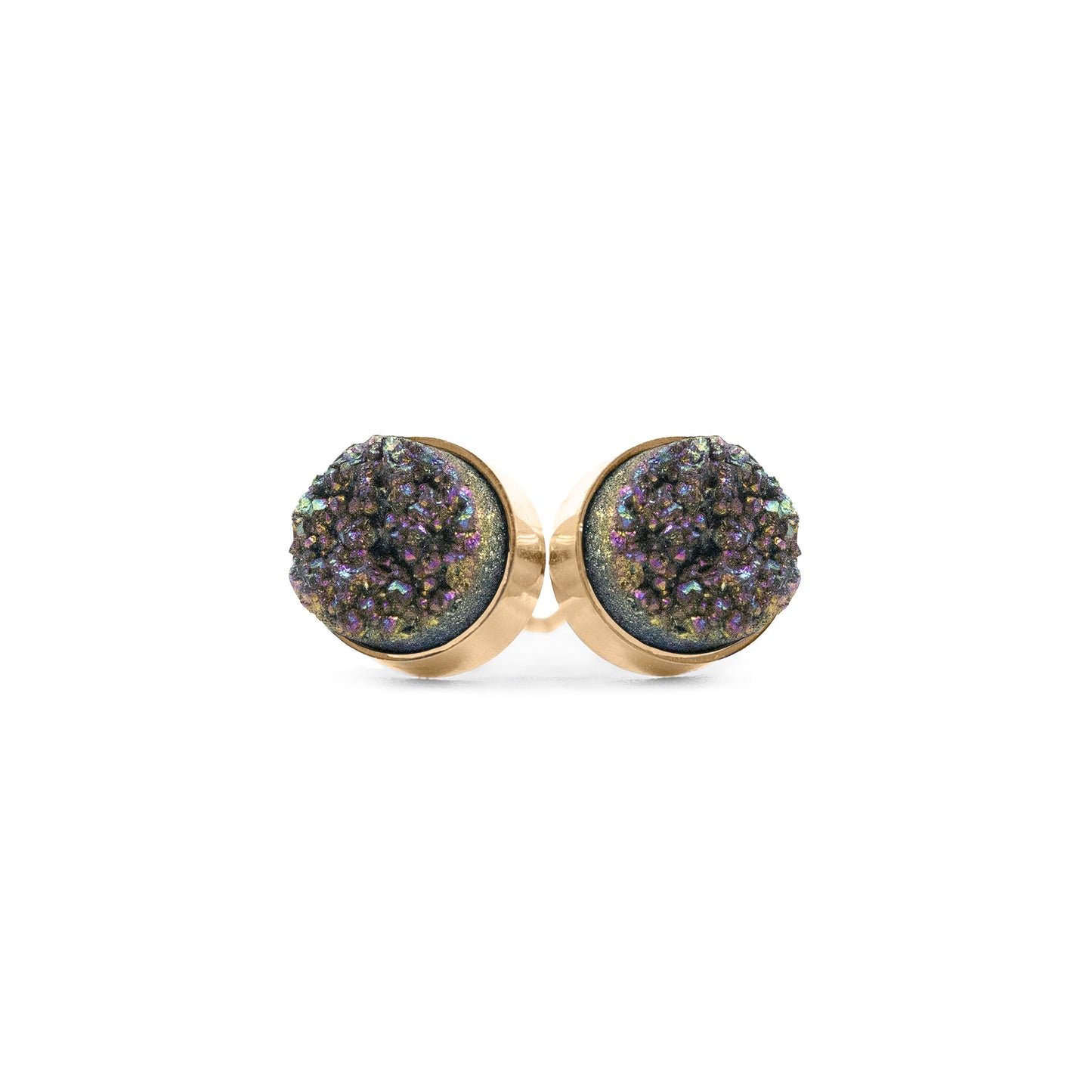 Regal Collection - Elara Cosmic Quartz Stud Earrings