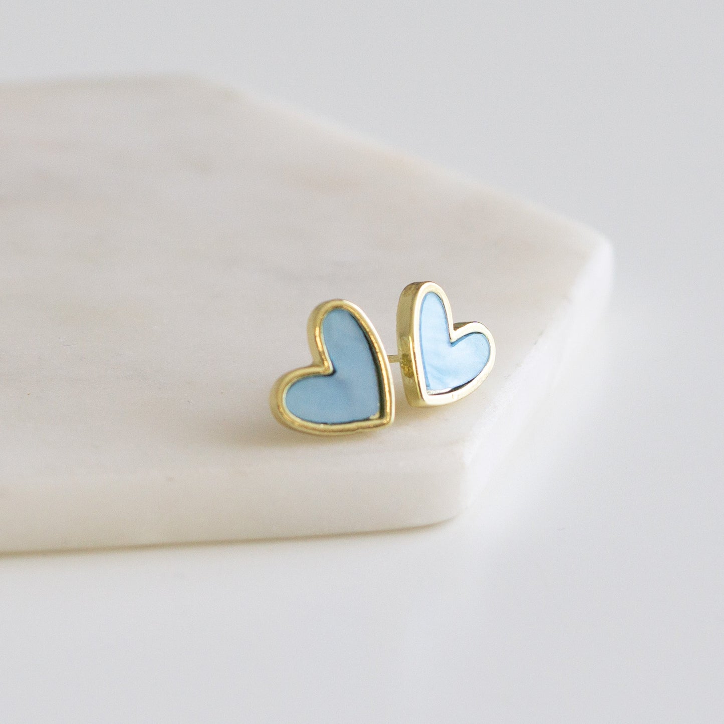 Rosalie Collection - Azure Heart Earrings