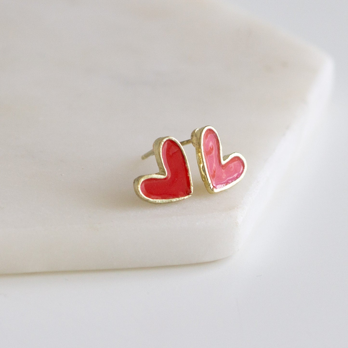 Rosalie Collection - Cherry Heart Earrings