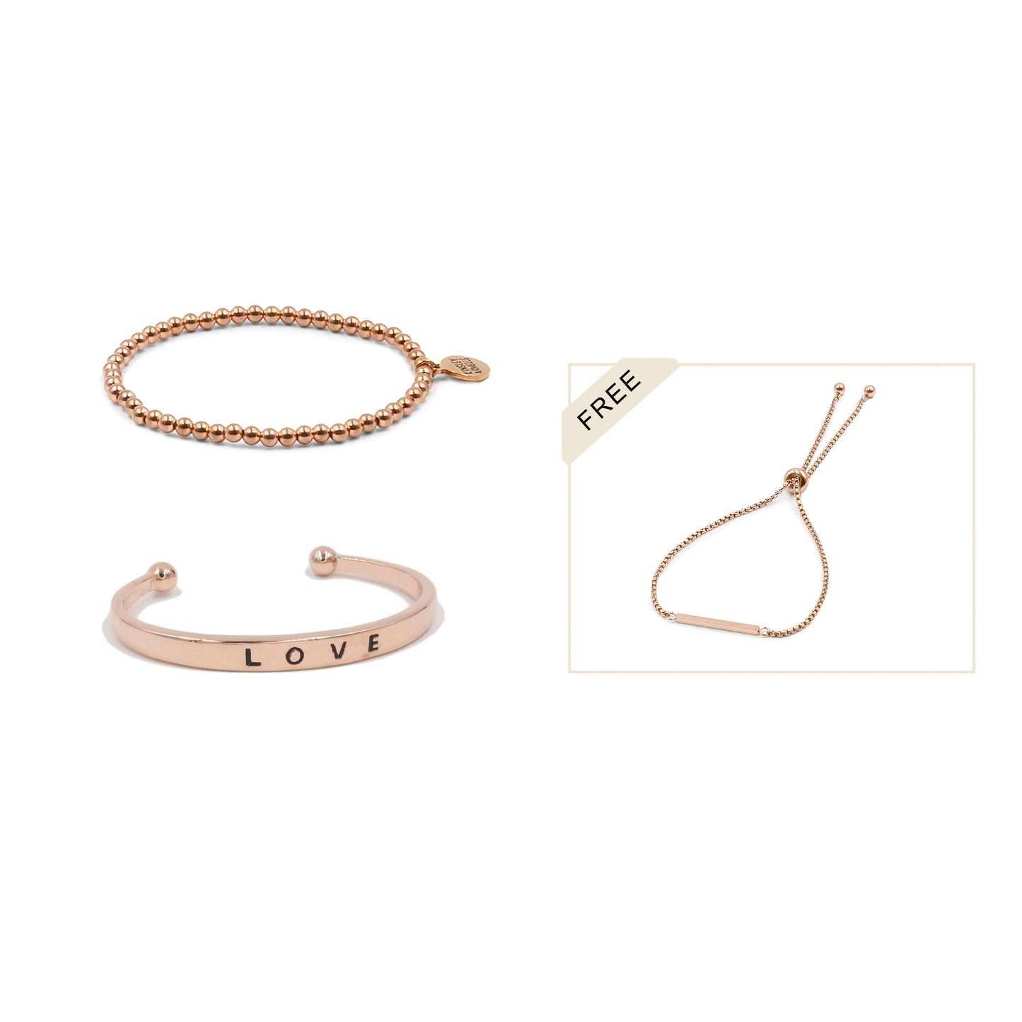 Rose Gold Nyla Bracelet Stack