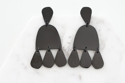 Selma Collection - Black Earrings