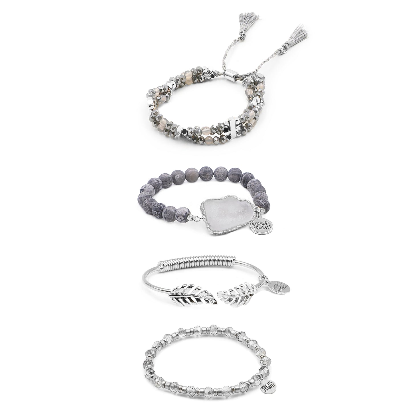 Silver Arcadia Bracelet Stack