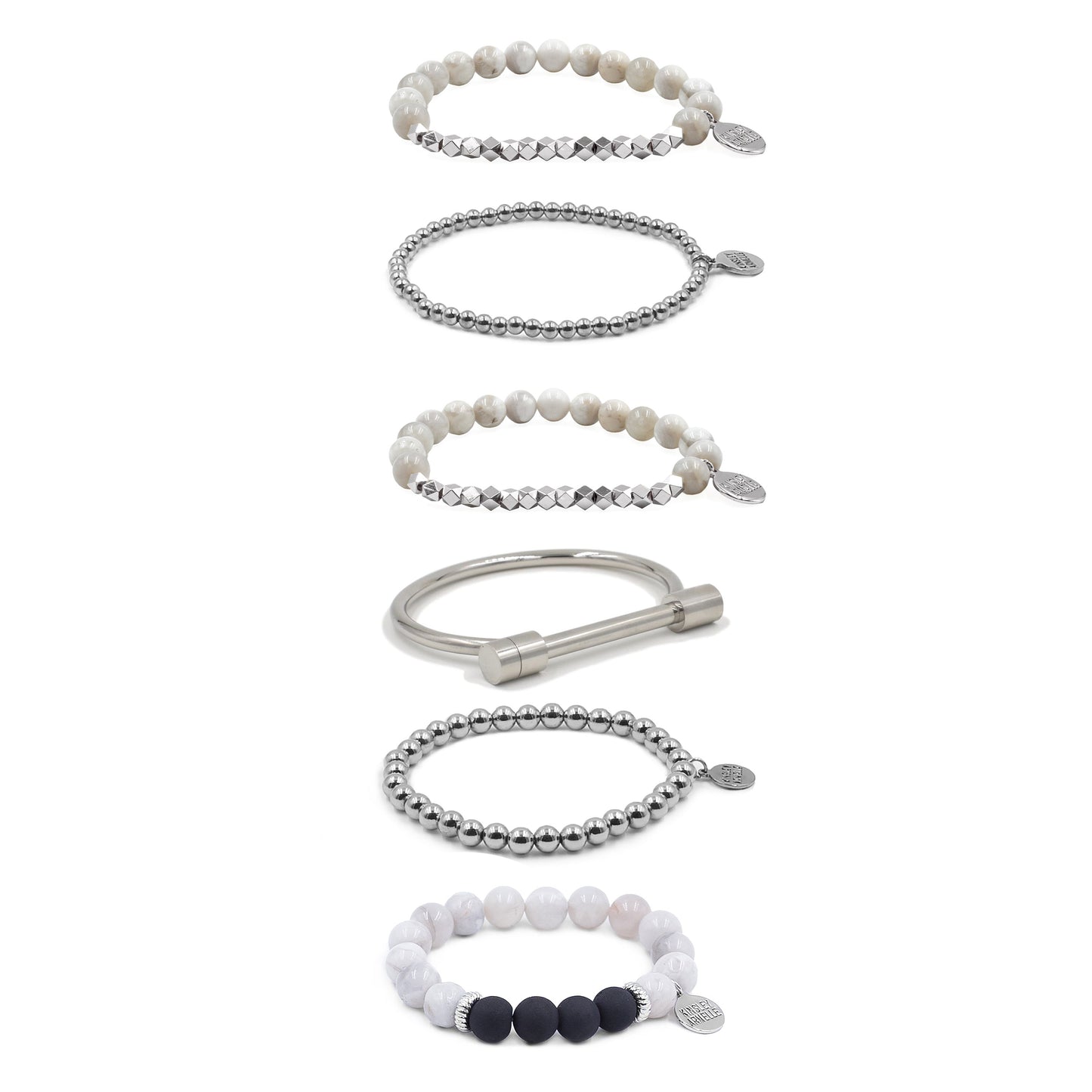 Silver Celia Bracelet Stack