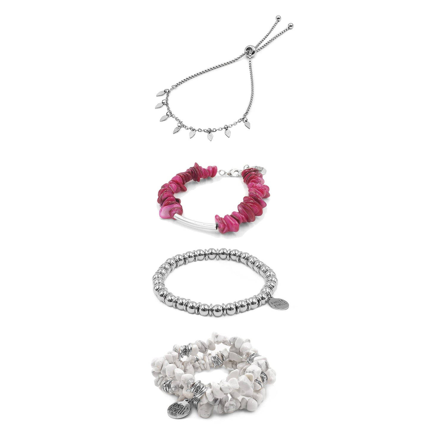 Silver Claudia Bracelet Stack